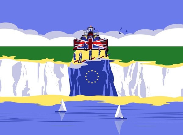 The edge of the cliff