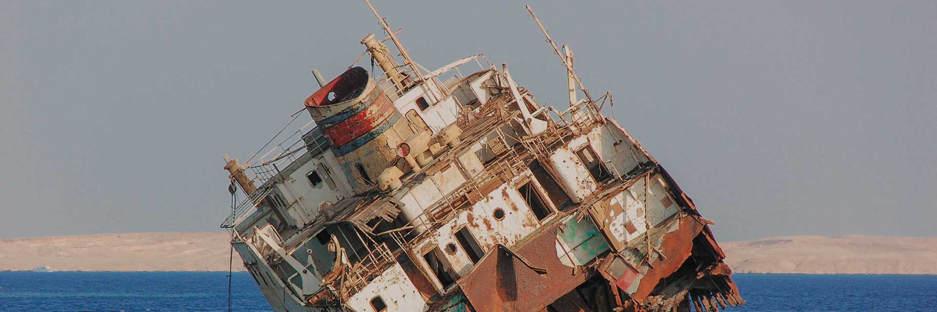 As the ship went down